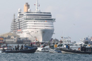 Protestaktion der spanischen Kutter vor Gibraltar