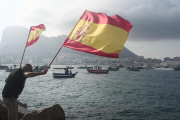 Protestaktion der spanischen Kutter vor Gibraltar