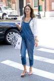 Alessandra Ambrosio keeps it comfortable in New York
