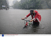 Floods after tropical storm Trami hits Manila, Philippines - 20 Aug 2013