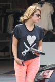 *EXCLUSIVE* Ashley Benson keeps up with her workout in Hollywood