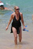 *EXCLUSIVE* WEB OK Christina Applegate and Martyn LeNoble explore the water with Sadie Grace 