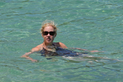*EXCLUSIVE* WEB OK Christina Applegate and Martyn LeNoble explore the water with Sadie Grace 