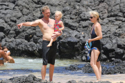*EXCLUSIVE* WEB OK Christina Applegate and Martyn LeNoble explore the water with Sadie Grace 