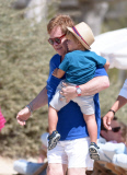Elton John and David Furnish in Saint Tropez