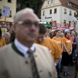 Merkel campaigns in Oschatz