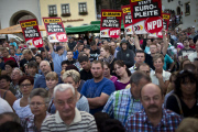 Merkel campaigns in Oschatz