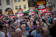Merkel campaigns in Oschatz