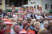 Merkel campaigns in Oschatz