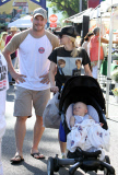 Anna Faris & Family Spend Their Son's 1st Birthday At The Farmers Market 