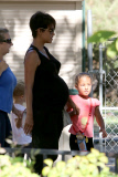 Pregnant Halle Berry and Nahla have a fun outting with friends
