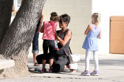 Pregnant Halle Berry and Nahla have a fun outting with friends