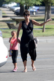 Pregnant Halle Berry and Nahla have a fun outting with friends