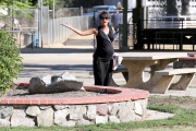 Pregnant Halle Berry and Nahla have a fun outting with friends