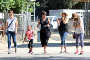 Pregnant Halle Berry and Nahla have a fun outting with friends