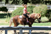 Halle Berry's little girl Nahla is a natural Equestrian