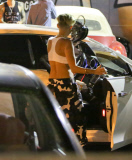 Miley Cyrus leaves High Voltage Tattoo