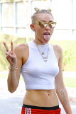 Miley Cyrus can't keep her Tongue in her Mouth