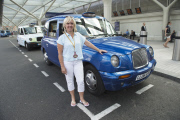 Taxi driver Tracey Mitchell who picked up Carole and Michael Middleton after they met their grandchild, London, Britain - 24 Jul 2013