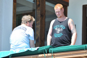 Ryan O'Neal and his son Redmond bond over Labor Day Weekend