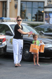 *EXCLUSIVE* Jennifer Lopez yanks Emme by her hair to keep her from running in the street - Part 2