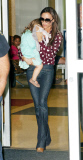 VICTORIA BECKHAM AND HARPER AT JFK AIRPORT NYC