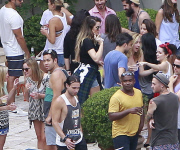 Khloe Kardashian attends Katy Perry's Labor Day Bash RINGS ON