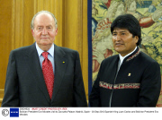 Bolivian President Evo Morales visit to Zarzuela Palace, Madrid, Spain - 03 Sep 2013