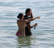 Lorenzo_Lamas und Ehefrau_Shawna_Craig am Strand von Miami 