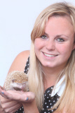 Igel Milo verletzt sich mit dem eigenen Stachel am Auge