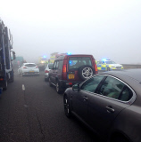 Massenkarambolage mit 100 Fahrzeugen