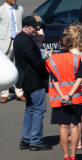 EXCLUSIVE : John Travolta and kids arriving in Deauville by private jet