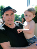 John Travolta and Benjamin in Deauville