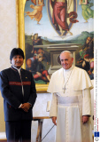 Pope Francis I receives Bolivian President Evo Morales at The Vatican, Rome, Italy - 06 Sep 2013
