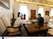 Pope Francis I receives Bolivian President Evo Morales at The Vatican, Rome, Italy - 06 Sep 2013