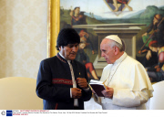 Pope Francis I receives Bolivian President Evo Morales at The Vatican, Rome, Italy - 06 Sep 2013