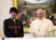 Pope Francis I receives Bolivian President Evo Morales at The Vatican, Rome, Italy - 06 Sep 2013