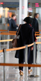 ** NO WEB** Scarlett Johansson leaving for Toronto without her boyfriend 