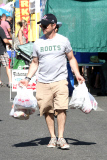 *EXCLUSIVE* Jason Priestley grabs a load of groceries for the family at the Farmers Market
