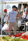 *EXCLUSIVE* Jason Priestley grabs a load of groceries for the family at the Farmers Market