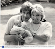 James Hunt Motor Racing Driver Former British Motor Racing Driver James Hunt And His Wife Sarah With Their 5 Day Old Son Freddie Their Second Child. James Hunt Quit From Motor Racing In May 1979 Aged 31. He Married His Second Wife Sara In 1983 Divorc