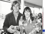 James Hunt With Racing Driver Desire Wilson