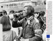 James Hunt Set A Brands Hatch Lap Record In The Race Of Champions In March Then Beat It Four Months Later During Practice For The British Grand Prix(seen Enjoying The Champagne Here). He Went On To Cross The Line First In The Championship Race Only T