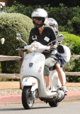 Gwyneth Paltrow Vespa Gang Gives Apple Martin A Ride From School - AGAIN!