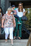 Miranda Kerr and Flynn spend time with her parents at the Museum