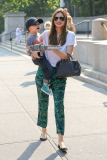 Miranda Kerr and Flynn spend time with her parents at the Museum