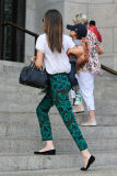 Miranda Kerr and Flynn spend time with her parents at the Museum