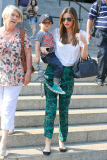 Miranda Kerr and Flynn spend time with her parents at the Museum