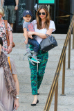 Miranda Kerr and Flynn spend time with her parents at the Museum