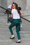 Miranda Kerr and Flynn spend time with her parents at the Museum